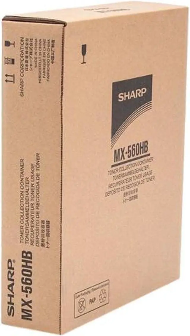 Alt view image 4 of 5 - Waste Toner Container for Sharp MX-560HB MX-M364N, MX-M365N, MX-M464N, MX-M465N, MX-M564N, MX-M565N, Genuine Sharp Brand