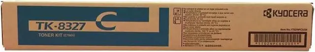 Alt view image 2 of 3 - Kyocera KYOTK8327C Taskalfa 2551CI Standard Cyan Toner Cartridge