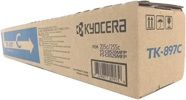 Alt view image 6 of 7 - Cyan Toner Cartridge for Kyocera TK-897C FS-C8520MFP, FS-C8525MFP, TASKalfa 205c, TASKalfa 255c, Genuine Kyocera Brand