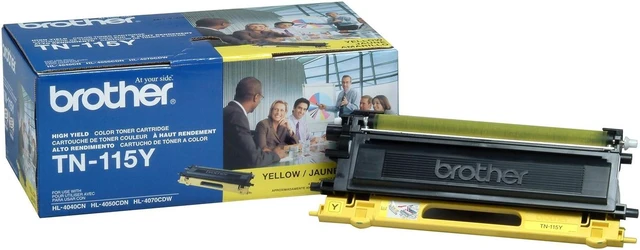 Main image of Brother TN115Y (Yellow) Toner Cartridge, High Yield: 4000 pages