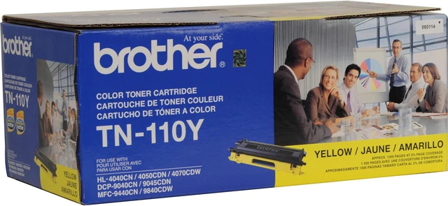 Alt view image 2 of 2 - Brother TN-110Y Yellow Toner Cartridge