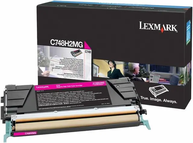 Main image of Lexmark High Yield Magenta Toner Cartridge, 10000 Yield, for Use in Model X748 (X748H2MG)