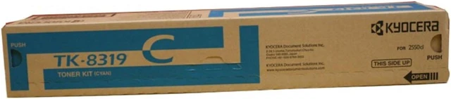 Main image of Kyocera 1T02MVCCS0 Model TK-8319C Cyan Toner Cartridge For use with Kyocera/Copystar CS-2550ci and TASKalfa 2550ci Color Multifunction Printers, Up to 6000 Pages Yield at 5% Average Coverage