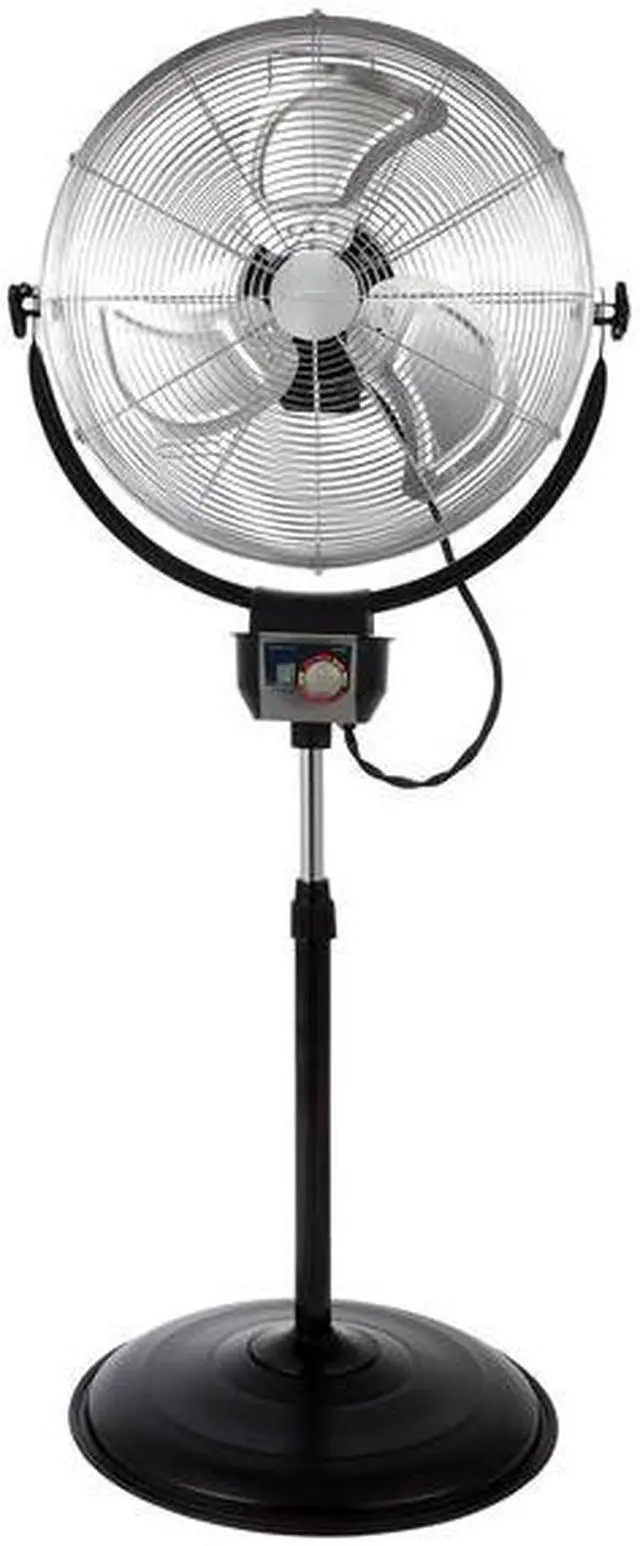 Alt view image 11 of 13 - Optimus F4205 20" Industrial Grade HV Oscil Stand Fan - Chrome Grill
