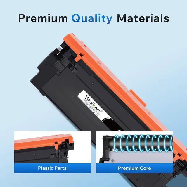 Alt view image 6 of 6 - 4 Pack for HP 508X Toner Cartridge CF360X CF361X CF362X CF363X Higher Page Yield Work for HP Color Laserjet M552 M552dn M553 M553n M553dn M553x M557 M577c M577z M577f M577dn(Black/Cyan/Magenta/Yellow)
