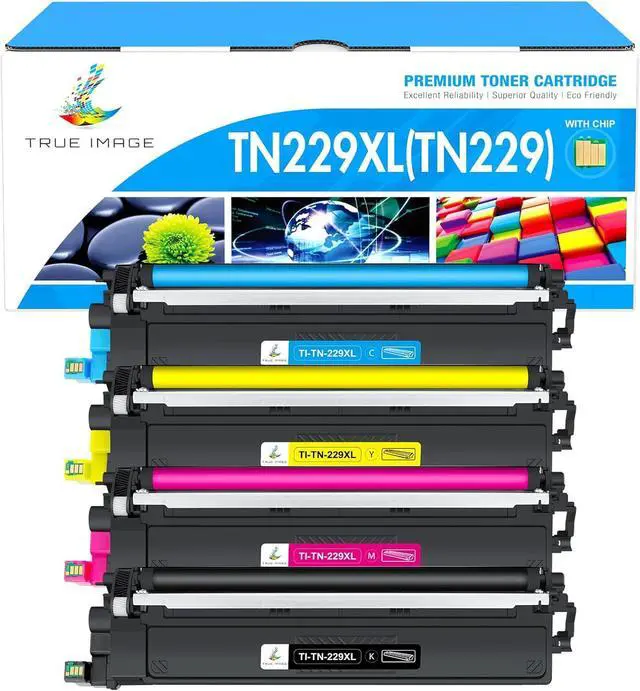 Main image of TN229 TN229XL MFC-L3780CDW MFC-L3720CDW Toner Cartridges: Compatible for Brother HL-L3280CDW HL-L3220CDW TN-229XL TN 229XL 229 TN-229XLBK/C/M/Y HL-L3300CDW HL-L3295CDW Printer 4 Pack High Yield