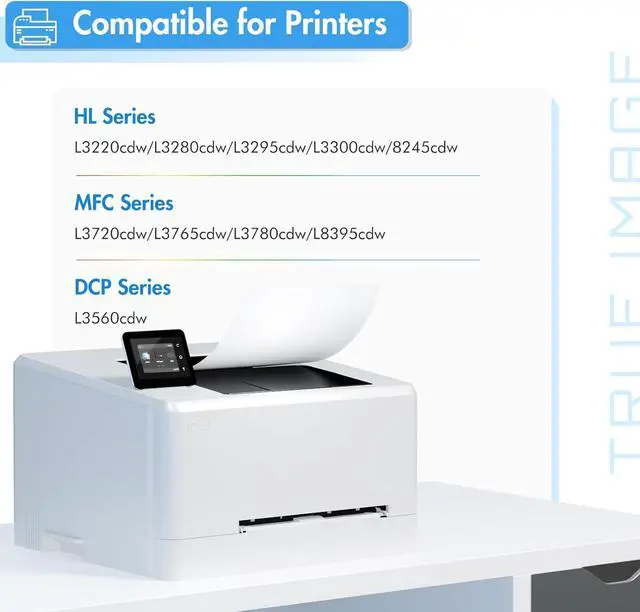 Alt view image 2 of 7 - TN229 TN229XL MFC-L3780CDW MFC-L3720CDW Toner Cartridges: Compatible for Brother HL-L3280CDW HL-L3220CDW TN-229XL TN 229XL 229 TN-229XLBK/C/M/Y HL-L3300CDW HL-L3295CDW Printer 4 Pack High Yield