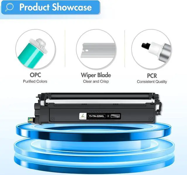 Alt view image 7 of 7 - TN229 TN229XL MFC-L3780CDW MFC-L3720CDW Toner Cartridges: Compatible for Brother HL-L3280CDW HL-L3220CDW TN-229XL TN 229XL 229 TN-229XLBK/C/M/Y HL-L3300CDW HL-L3295CDW Printer 4 Pack High Yield