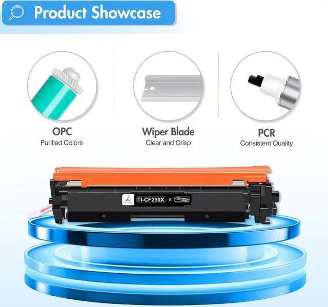 Alt view image 6 of 7 - CF230X 30X Black High Yield Toner Cartridge Compatible Replacement for HP 30X CF230X 30A CF230A for HP Laserjet Pro MFP M227fdw M203dw M227fdn M203dn M227sdn M203d Printer Ink 4-Pack