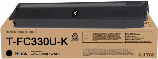 Main image of T-FC330UK Toner TFC330U T-FC330U Black Toner Cartridge T-FC330UK T-FC330U-K Toner Cartridge Replacement for Toshiba E-Studio 330AC E-Studio 400AC Printers(1-Pack)