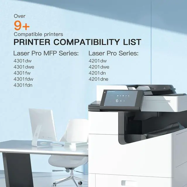 Alt view image 3 of 6 - E-Z Ink 210A Toner Cartridges with Chip Compatible for HP 210A 210X to Use with Color Laserje Pro MFP 4301fdw Wireless Printer MFP Pro 4301fdn 4201dw 4201dn Color Pro MFP 4301 4201 (4 Pack)