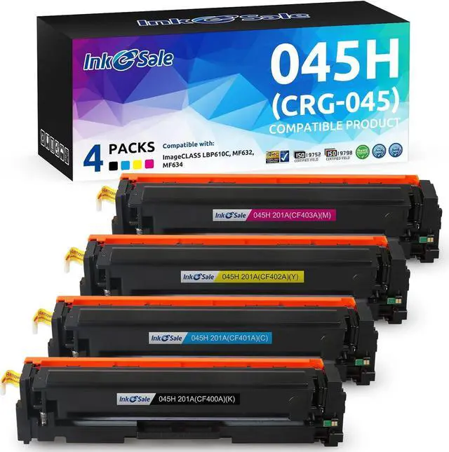 Main image of INK E-SALE Compatible Toner Cartridge Replacement for Canon 045H CRG 045 H High Yield K C M Y Color Toner Ink Set for Canon ImageClass MF634Cdw MF633Cdw MF632Cdw MF635Cx LBP612Cdw LBP613Cdw Printer