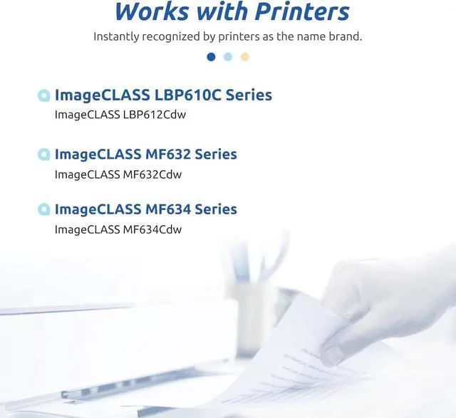 Alt view image 2 of 6 - INK E-SALE Compatible Toner Cartridge Replacement for Canon 045H CRG 045 H High Yield K C M Y Color Toner Ink Set for Canon ImageClass MF634Cdw MF633Cdw MF632Cdw MF635Cx LBP612Cdw LBP613Cdw Printer