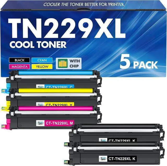 Main image of TN229XL TN229 229XL MFC-L3780CDW Toner Cartridges: HL-L3220CDW Compatible for Brother TN229XL TN229 TN 229XL TN-229 HL-L3280CDW HL-L3300CDW HL-L3295CDW MFC-L8395CDW MFC-L3720CDW Printer (5 Pack)