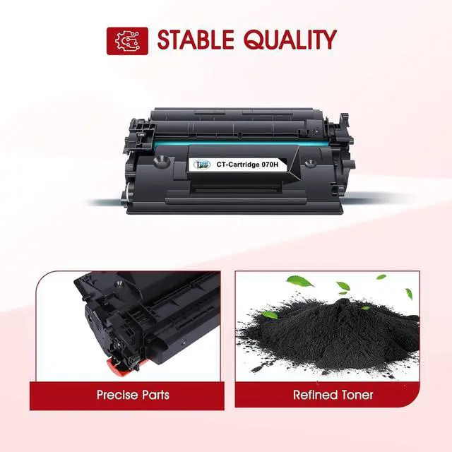 Alt view image 4 of 6 - 070H 070 Black Toner Cartridge 2 Packs CRG-070H 070H 070 Toner Compatible for Canon 070 070H CRG070 CRG-070 CRG070H CRG-070H Toner Cartridge for Canon imageCLASS MF465 MF462 LBP247 LBP246 Printer Ink
