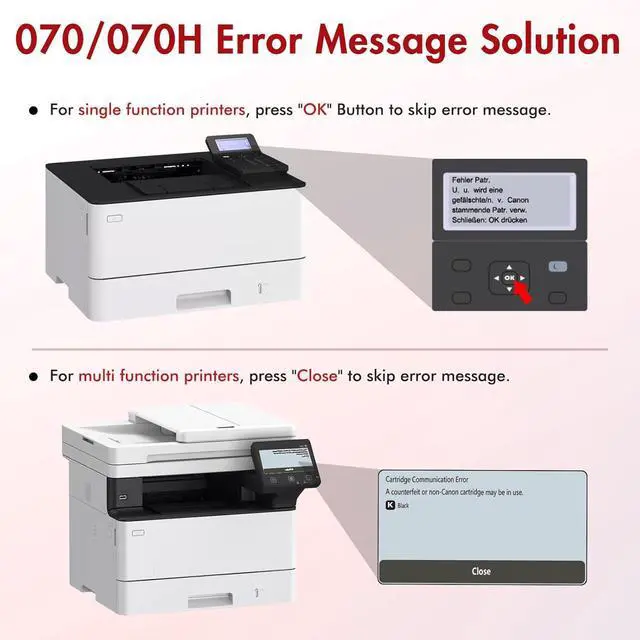 Alt view image 6 of 6 - 070H 070 Black Toner Cartridge 2 Packs CRG-070H 070H 070 Toner Compatible for Canon 070 070H CRG070 CRG-070 CRG070H CRG-070H Toner Cartridge for Canon imageCLASS MF465 MF462 LBP247 LBP246 Printer Ink