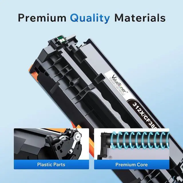 Alt view image 5 of 7 - Valuetoner Remanufactured Toner Cartridges Replacement for HP 305A HP 312A Toner Cartridges 305X 312X High Yield for Laserjet Pro 400 300 Color M451dn M451dw M451nw M475dw MFP M476nw Printer (4-Pack)