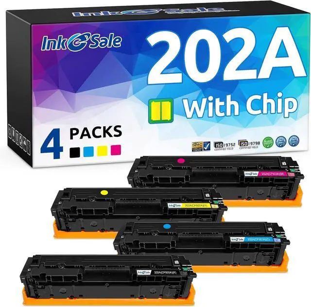 Main image of INK E-SALE 202A CF500A Remanufactured 202A CF500A CF501A CF502A CF503A Toner Cartridge Replacement for HP Color Pro M254 M254dw M254nw M280 M280nw M281 M281cdw M281fdn M281fdw Printer (4 Packs)