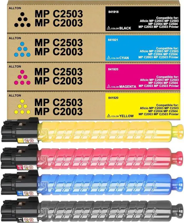 Main image of MP C2503 C2003 Toner Cartridge High Yield MP C2003 Toner Replacement for Richo Aficio MP C2003 MP C2503 MP C2004 MP C2504 MP C2003 MP C2503 Printer(4-Pack)