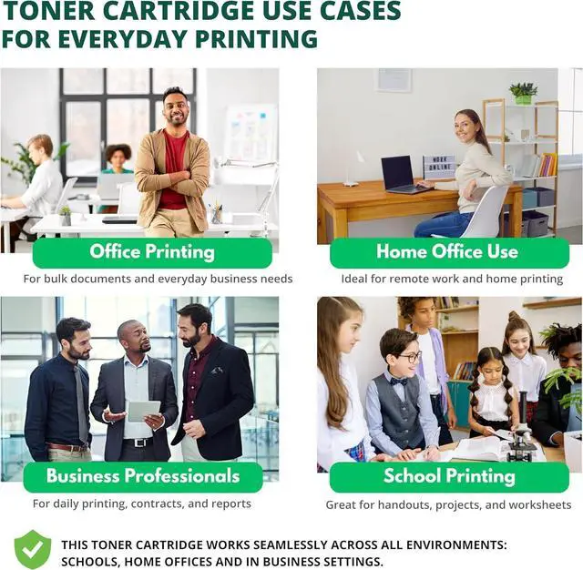 Alt view image 7 of 7 - TCT 414X Toner Cartridge 4 Pack - Compatible Replacement for HP W2020X W2021X W2022X W2023X High Yield, Works with HP Laserjet Pro M454, MFP M479, Includes Black, Cyan, Magenta, Yellow