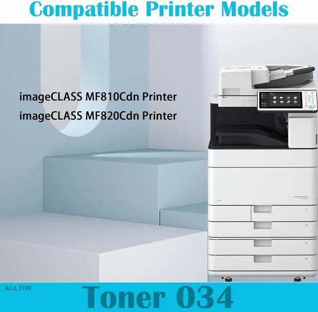 Alt view image 2 of 6 - CRG-034 034 Toner Cartridge High Yield Toner Cartridge 034 9454B001 9453B001 9452B001 9451B001 Toner Replacement for Canon imageCLASS MF810Cdn MF820Cdn Printer(4-Pack)