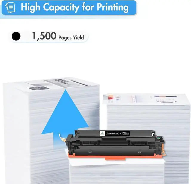 Alt view image 3 of 7 - TRUE IMAGE Compatible 054 Toner Cartridge Replacement for Canon 054 054H Black Work for Canon Color ImageCLASS MF641Cdw MF642Cdw, LBP622Cdw Printer (Black, 2-Pack)