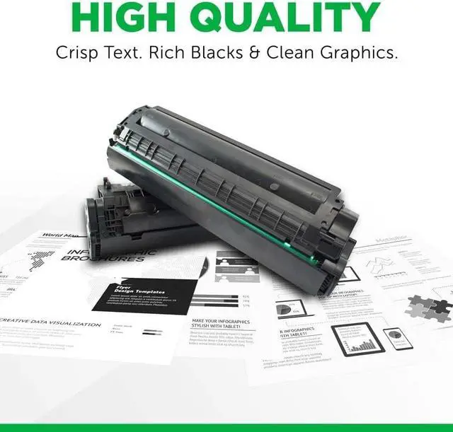 Alt view image 3 of 5 - Clover Remanufactured Toner Cartridge Replacement for HP 148A (W1480A) | Black