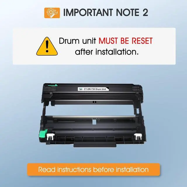 Alt view image 3 of 7 - DR730 DR-730 Drum Unit 2-Pack Compatible Replacement for Brother Drum DR730 DR-730 DR 730 for MFC-L2710DW MFC-L2750DW HL-L2395DW HL-L2370DW DCP-L2550DW MFC-L2750DWXL Printer (BlackNot Toner)