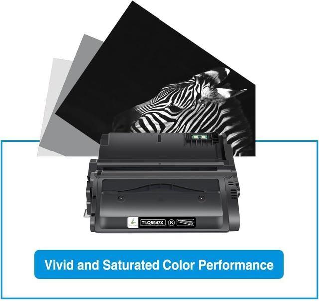Alt view image 6 of 6 - TRUE IMAGE Compatible 42X Black Toner Cartridge Replacement for HP 42A 42X Q5942A Q5942X, 38A 38X Q1338A Q1338X Work for HP Laserjet 4240 4250 4350 Series Printer-2 Black