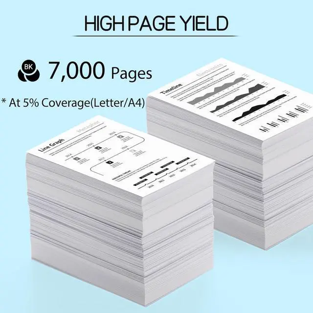 Alt view image 3 of 7 - USUPERINK Compatible Q5949X Q7553X Toner Cartridge Replacement for HP 49X Q5949X 53X Q7553X for HP Laserjet P2015dn P2015 P2015d 1320 1320n 3390 3392 M2727nf P2014 P2010 Printer (Black, 2-Pack)