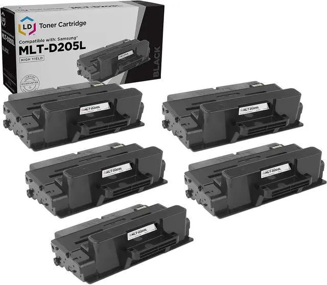 Main image of LD Products Compatible Toner Cartridge Replacement for Samsung MLT-D205L High Yield (Black, 5-Pack) Compatible with Samsung ML-3712ND, Samsung ML-3712DW, Samsung SCX-5639FR, Samsung SCX-5739FW