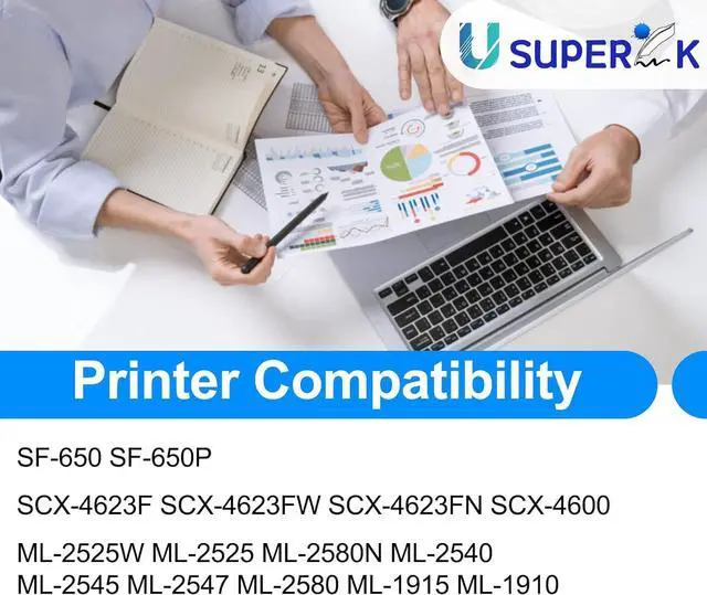 Alt view image 2 of 7 - USUPERINK 10 Pack Compatible Black Toner Cartridge Replacement for Samsung MLT-D105L 105L MLTD105L Work with ML-2525 ML-2525W ML-2545 ML-1915 SCX-4623F SCX-4623FN Printer
