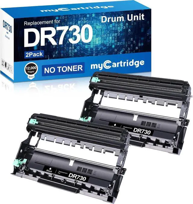 Main image of myCartridge Compatible DR730 Drum Unit Replacement for Brother DR-730 DR730 DR 730 to Compatible with MFC-L2710DW MFC-L2750DW HL-L2370DW HL-L2395DW DCP-L2550DW HL-L2350DW Printer (2 Drum, NOT Toner)