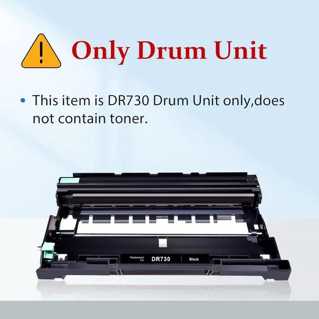 Alt view image 2 of 7 - myCartridge Compatible DR730 Drum Unit Replacement for Brother DR-730 DR730 DR 730 to Compatible with MFC-L2710DW MFC-L2750DW HL-L2370DW HL-L2395DW DCP-L2550DW HL-L2350DW Printer (2 Drum, NOT Toner)