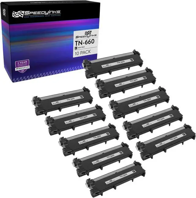 Main image of Speedy Inks Compatible Toner Cartridge Replacement for Brother TN660 High-Yield (Black, 10 Cartridge Pack) Compatible with Brother HL-L2380DW HL-L2300D DCP-L2540DW MFC-L2700DW MFC-L2685DW