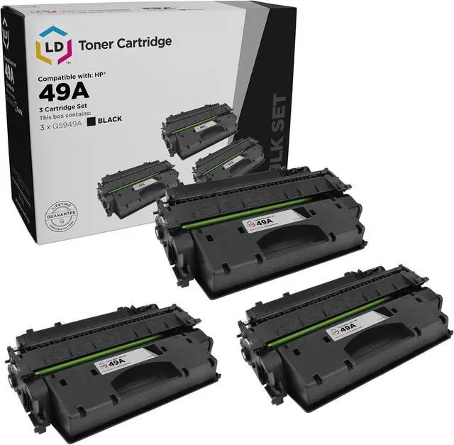Main image of LD Products Replacement Toner Cartridge Compatible with HP 49A Q5949A (Black, 3-Pack) Compatible with HP Printer Laserjet: 1320, 1320n, 1320nw, 1320t, 1320tn, 3390 and 3420