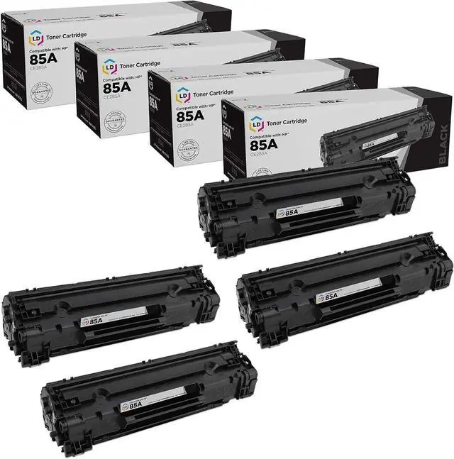 Main image of LD Products Compatible Toner Cartridge Replacement for HP 85A CE285A (Black, 4-Pack) Compatible with HP Laserjet Pro P1102 P1102W M1212nf M1217nfw MFP M1132 M1139 M1219nf M1138 P1102s P1106