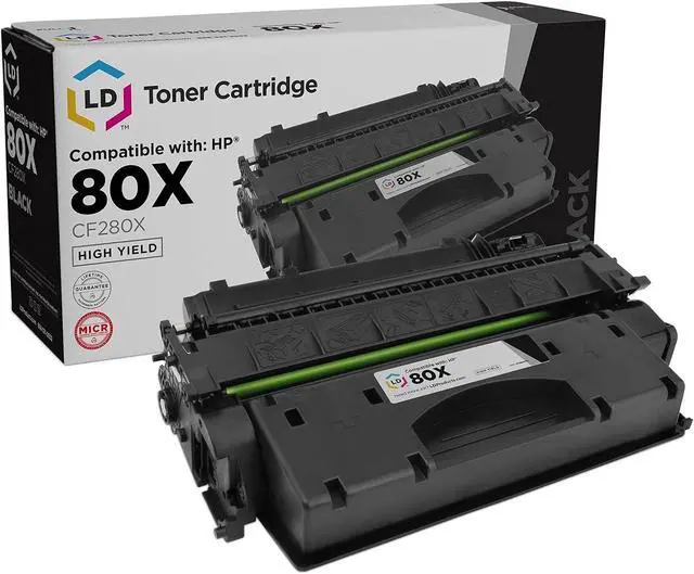 Main image of LD Products Compatible Replacement for HP 80X MICR Toner Cartridge CF280X 80A CF280A High Yield (Black, Single-Pack) Laserjet 400 M401a, 400 M401dn, 400 M401dne, 400 M401dw, 400 M401n, 400 MFP M425dw