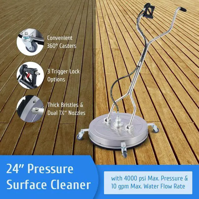 Main image of 24" Pressure Surface Cleaner Accessory for Power Washers Rated up to 4000 PSI
