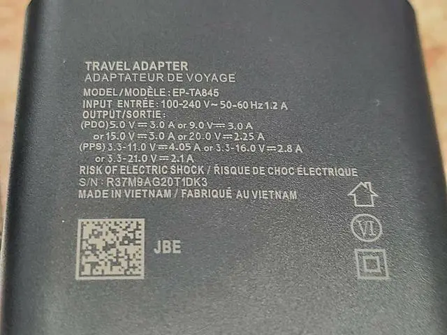 Alt view image 5 of 6 - 45w USB-C Super Fast Wall Charger+6ft Cable For  Galaxy Note 10+5G+Lite