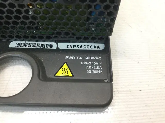 Alt view image 3 of 4 - PWR-C6-600WAC 341-101021-01 600W AC Power Supply For C9200