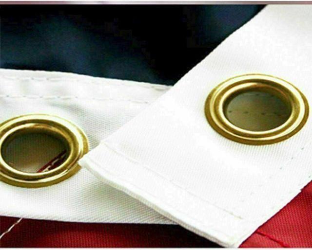 Alt view image 2 of 2 - 3' x 5' FT USA US U.S. American Flag Polyester Stars Brass Grommets