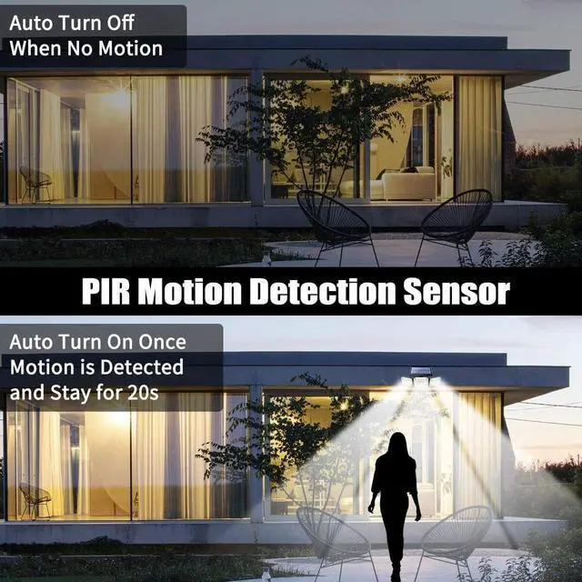 Alt view image 11 of 12 - 112 LED Solar Lamp Motion Sensor Wall Light Waterproof 3 Modes Garden Porch US