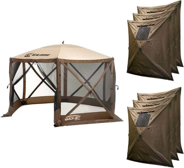 Main image of Quick Set Escape Pop Up Camping Outdoor Canopy Gazebo Shelter with 6 Panels