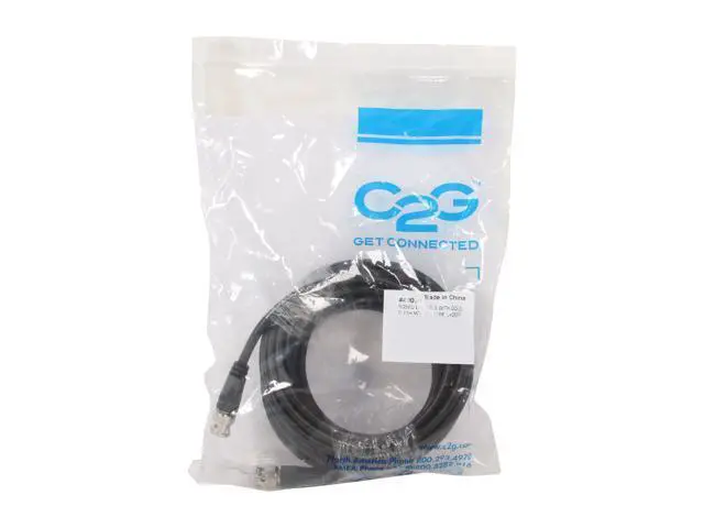 Alt view image 3 of 3 - C2G 40029 75 OHM BNC Cable, Black (25 Feet, 7.62 Meters)