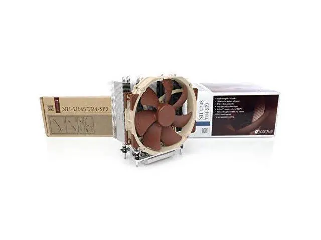 Alt view image 3 of 6 - Noctua NH-U14S TR4-SP3, Premium-grade CPU Cooler for AMD sTRX4/TR4/SP3 (140mm, Brown)