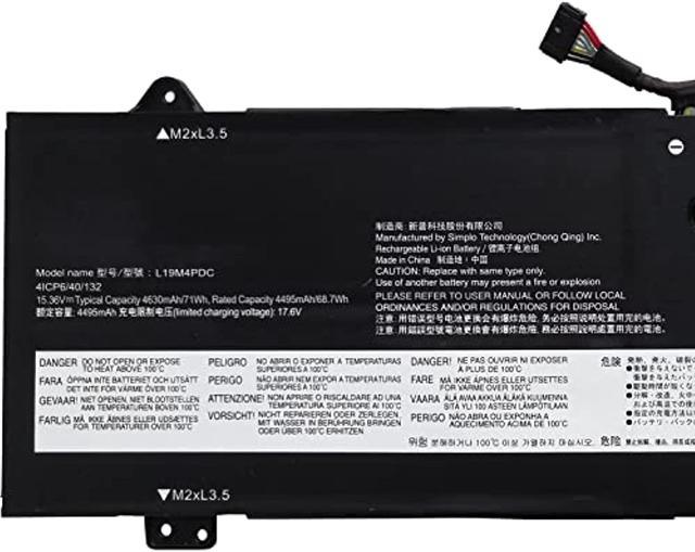 L19m4pdc 71Wh 4622Mah Battery Replacement For Lenovo Ideapad Yoga