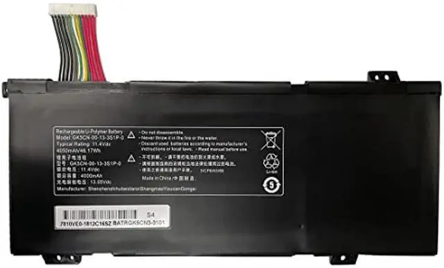 Main image of Gk5cn-00-13-3S1p-0 11.4V 46.17Wh 4050Mah Laptop Battery Replacement For Mechrevo X8ti Z2 Machenike T90 Plus T90-T3p F117-B F117-B6 For Tongfang Gk5cn5z Gk5cn6z