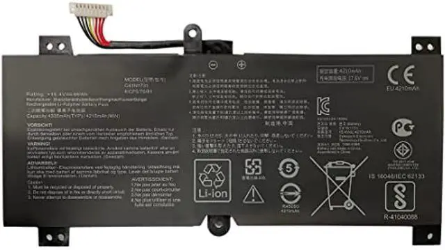 Main image of C41n1731 15.4V 66Wh 4335Mah Laptop Battery Replacement For Asus Gl504 Gl504gm Gl504gs Rog Strix Gl504gw