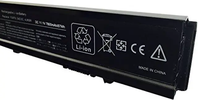 Alt view image 4 of 7 - 9-Cell Battery 87 Wh Replacement For R5pjr Y5xf9 7Fj92 4Jk6r 04D3c Cydwv Txwrr 312-0997 312-0998 004D3c 004Gn0g 04Gn0g 04Jk6r 07Fj92 Ty3p4 Compatible For Vostro Laptop 3400 3500 3700